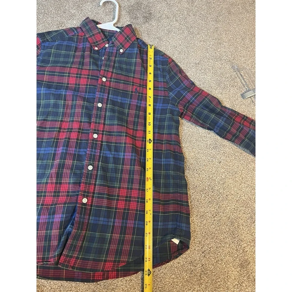 Ralph Lauren‎ Boys Multicolor Long Sleeve Button Up Shirt Size L 14-16